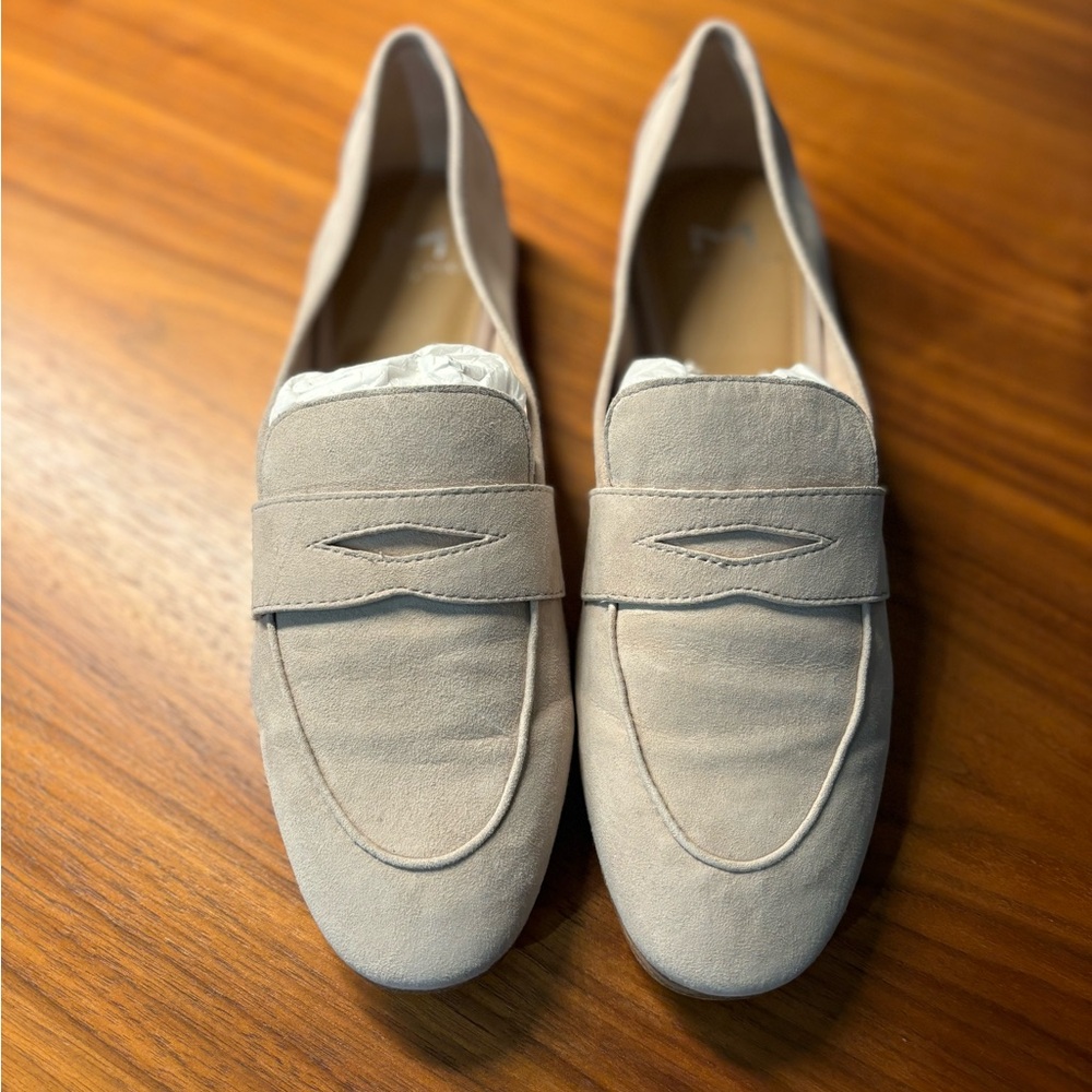 Marc Fisher Chang Nude Beige Light Natural Suede Women’s Shoes Size 7 WORN ONCE
